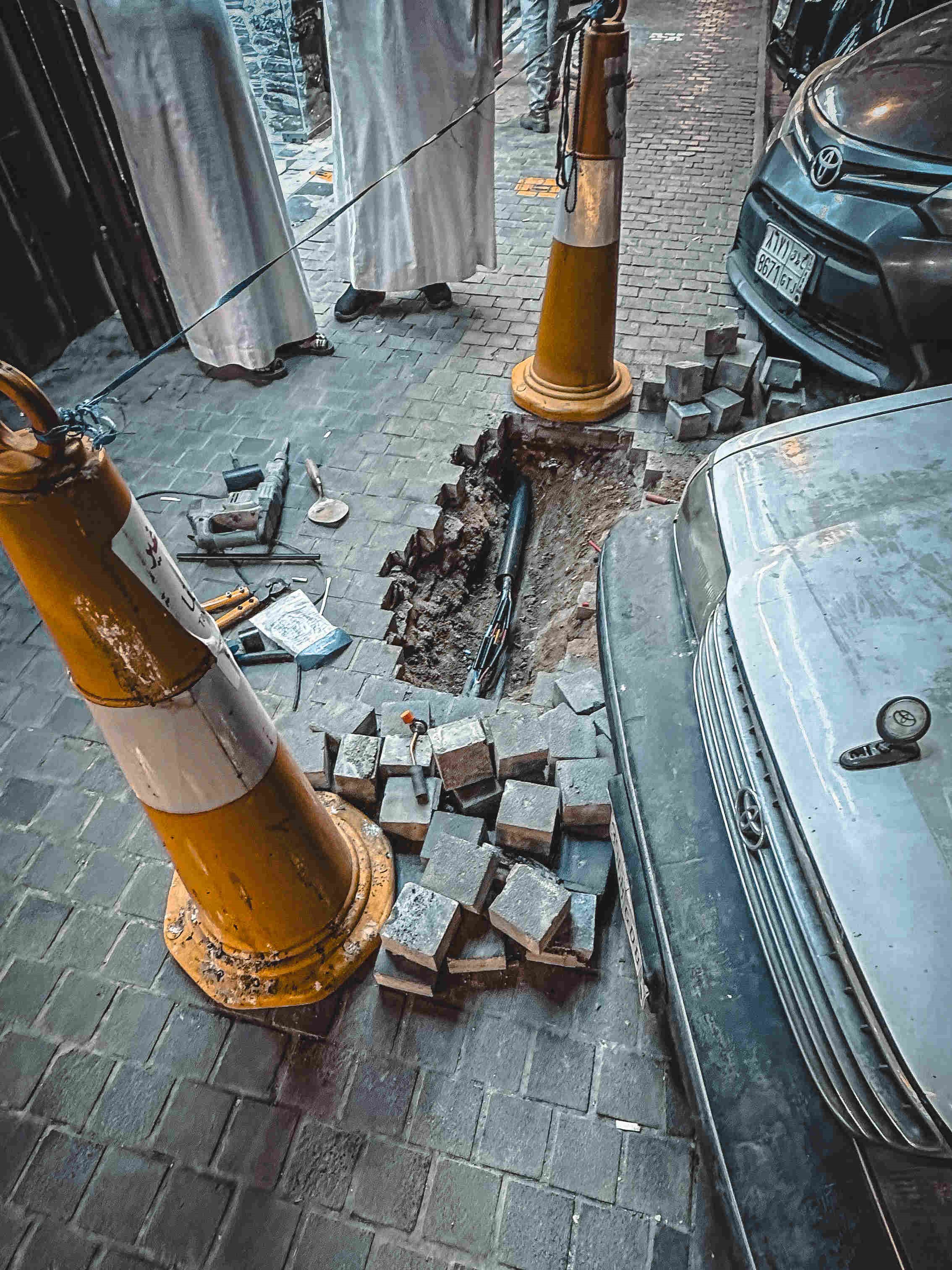 كابل تحت الأرض